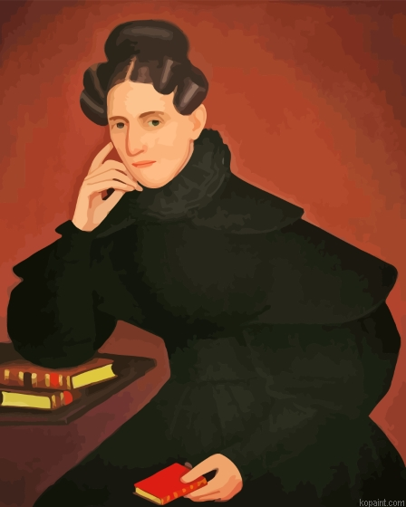Woman In Black Dress Painting By Numberss.png