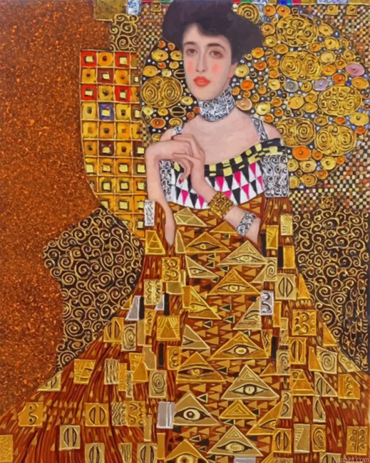 Woman In Gold Painting By Numberss.png