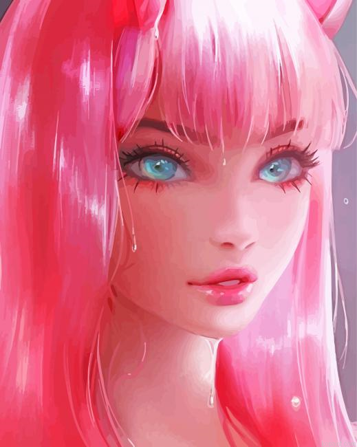 Woman In Pink Painting By Numberss.png