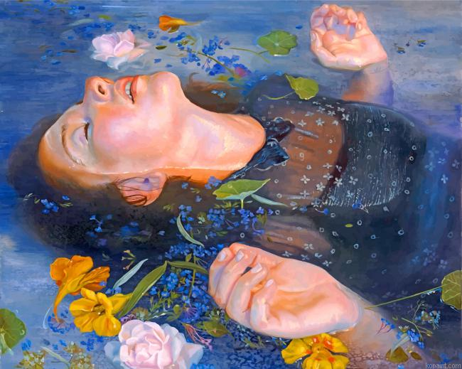 Woman In The Water Painting By Numberss.png