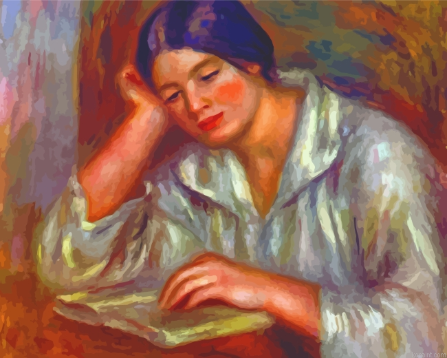 Woman In White Painting By Numberss.png