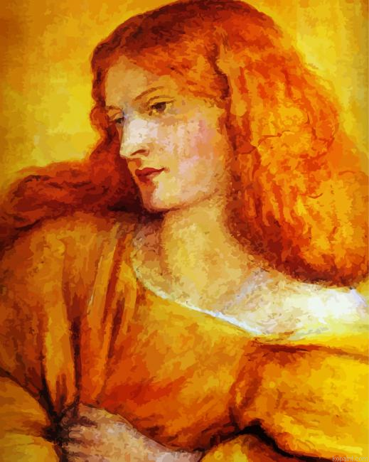 Woman In Yellow Rossetti Paint By Numbers