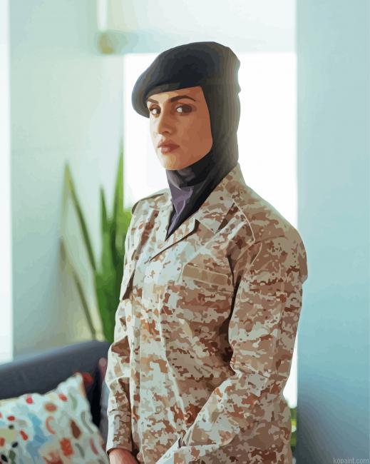 Woman Military Paint By Numbers
