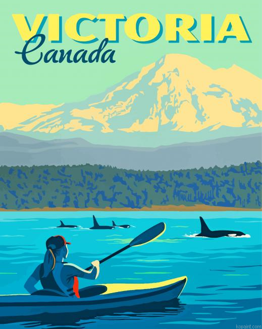 Woman On Kayak Painting By Numberss.png