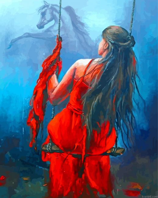 Woman Swinging Painting By Numberss.png