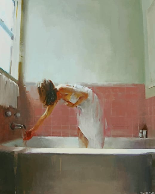 Woman Testing The Water New Painting By Numberss.png