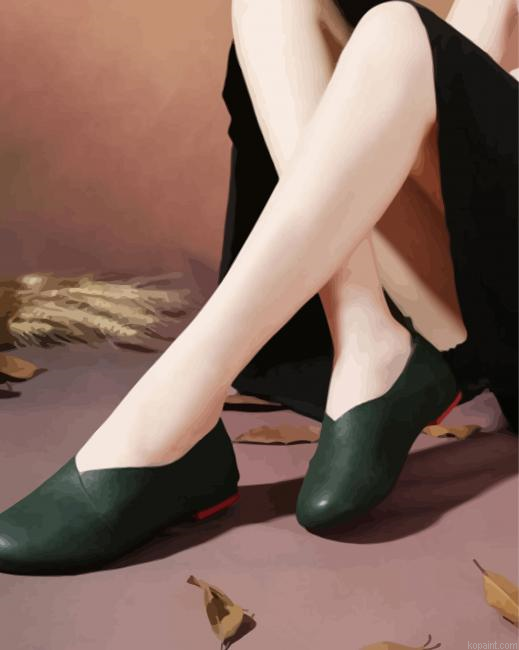 Woman Wearing Flat Painting By Numberss.png