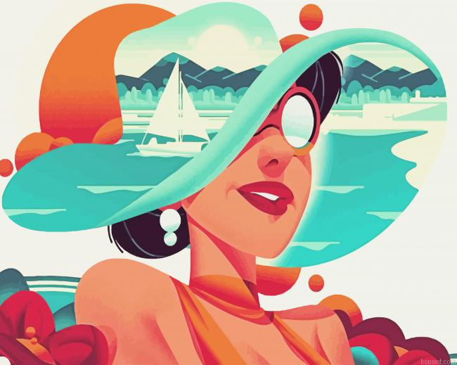 Woman With Sunhat Paint By Numbers.png