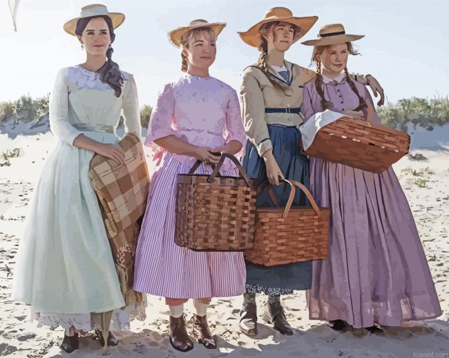 Women On Beach Painting By Numberss.png
