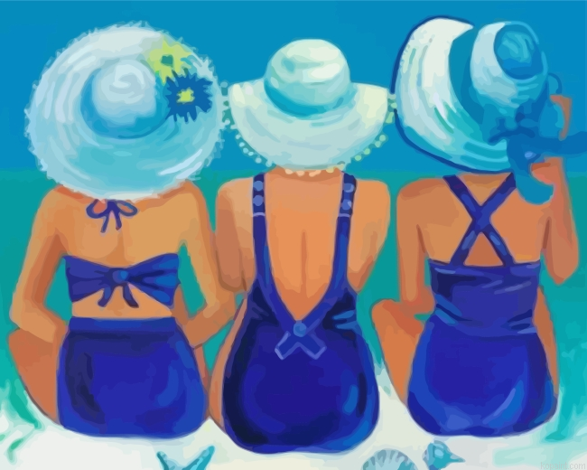 Women On The Beach Painting By Numberss.png
