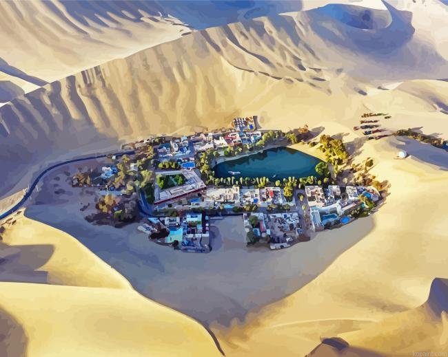 Wonderful Desert Town Painting By Numberss.png