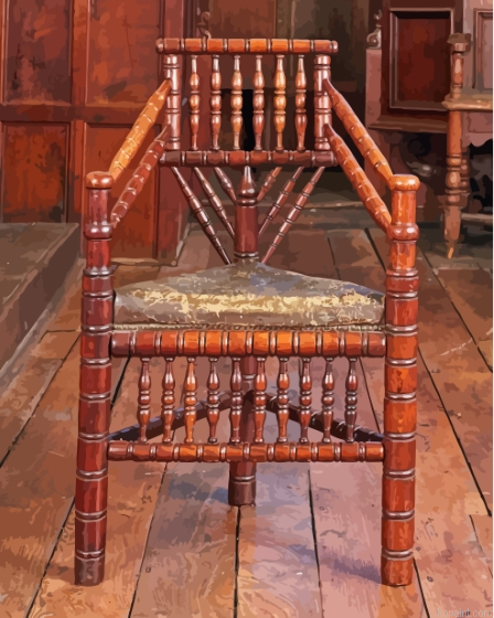 Wooden Antique Chair Painting By Numberss.png