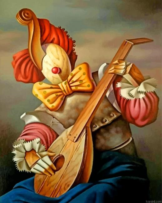 Wooden Clown Painting By Numberss.png