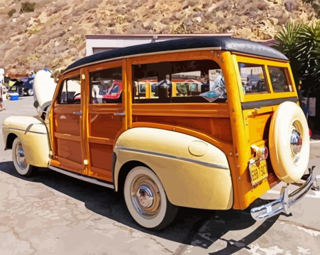 Wooden Morris Minor Traveller Painting By Numberss.png