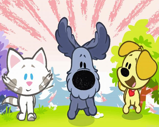 Woozle And Pip Cartoon Characters Painting By Numberss.png