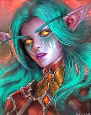 World Of Warcraft Night Elf Painting By Numberss.png