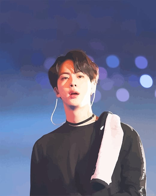 World Wide Handsome Jin Bts New Painting By Numberss.png