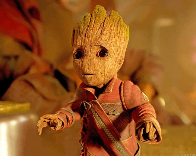 Worried Baby Groot New Painting By Numberss.png