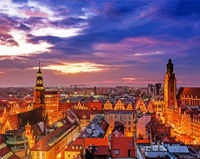Wroclaw City Paint By Numbers
