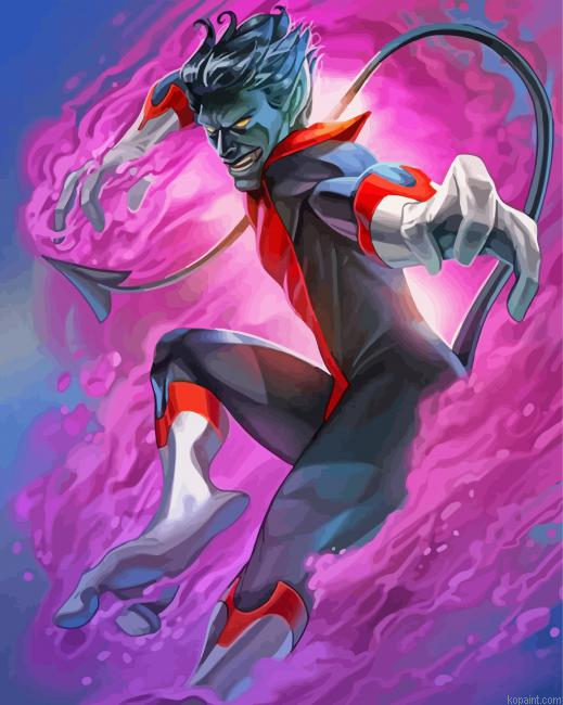 X Men Nightcrawler Art Painting By Numberss.png