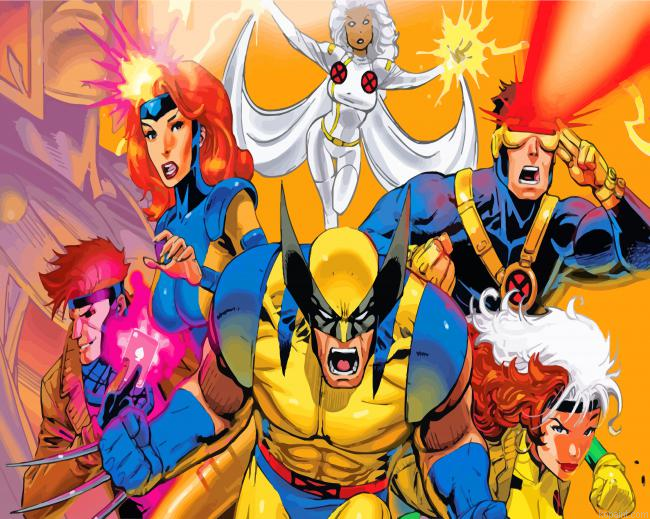 X Men The Animated Series Paint By Numbers