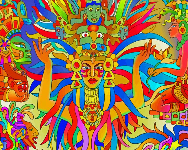 Xochiquetzal Art Illustration Painting By Numberss.png