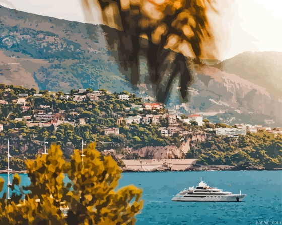 Yacht In Monaco View Painting By Numberss.png