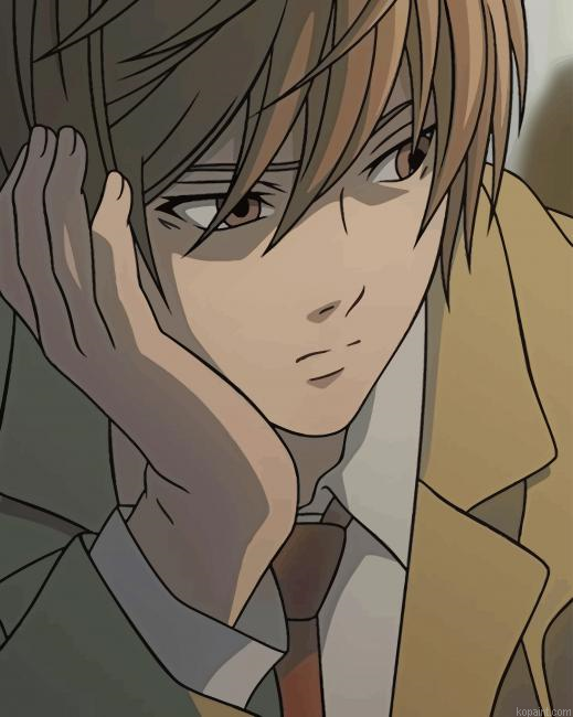 Yagami Light Painting By Numberss.png