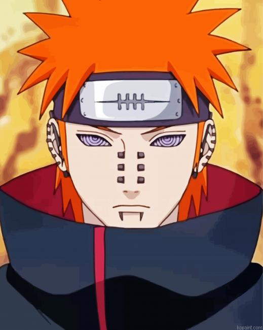 Yahiko Naruto Character Painting By Numberss.png