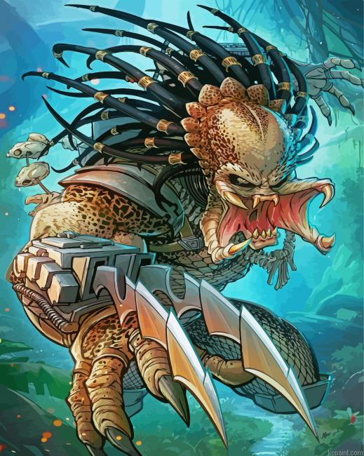 Yautja Predator Paint By Numbers
