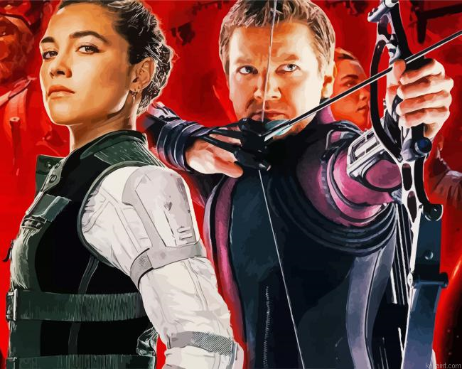 Yelena Belova And Clint Barton Painting By Numberss.png