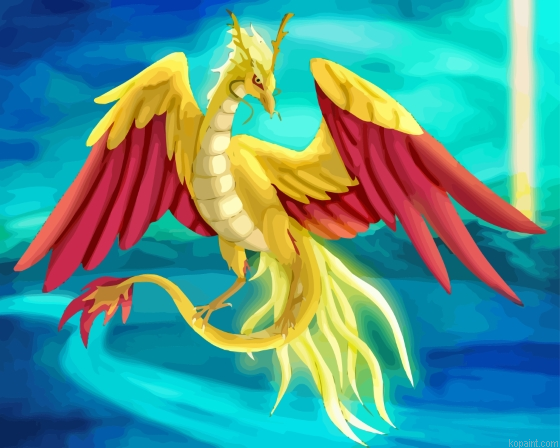 Yellow Avatar Dragon Painting By Numberss.png