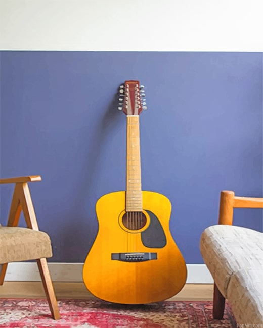 Yellow Guitar New Painting By Numberss.png