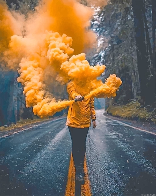Yellow Smoke New Painting By Numberss.png