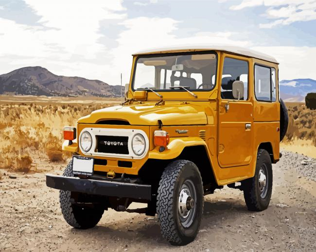 Yellow Toyota Car Paint By Numbers.png
