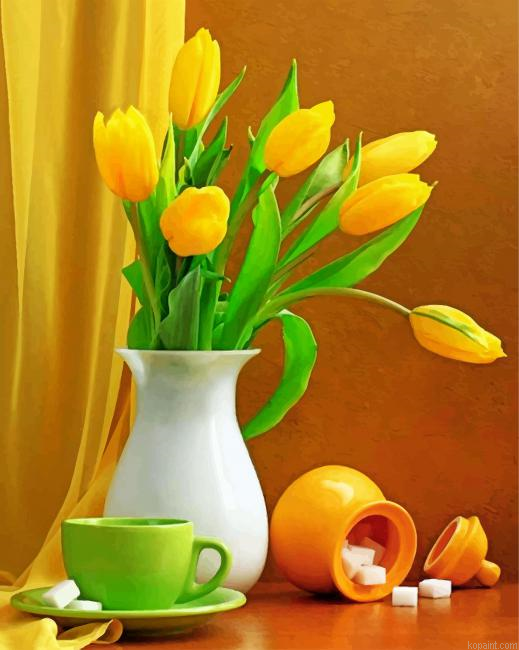 Yellow Tulips Painting By Numberss.png
