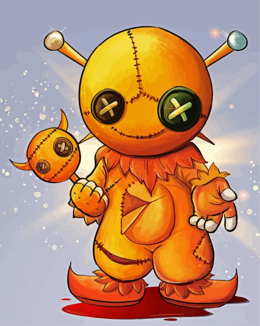 Yellow Voodoo Doll Painting By Numberss.png