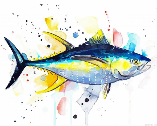 Yellowfin Tuna Splatter Art Painting By Numberss.png