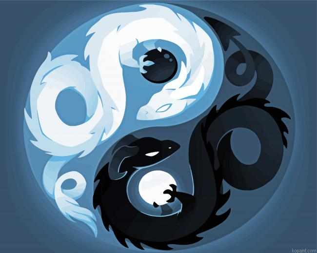 Yin And Yang Art Paint By Numbers