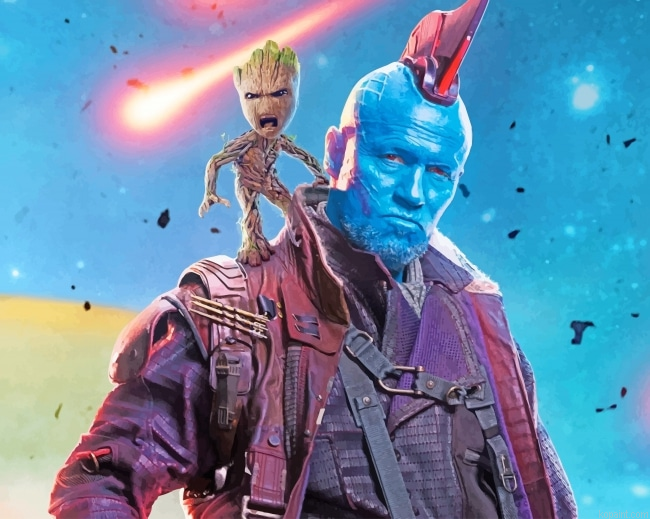 Yondu And Groot New Painting By Numberss.png