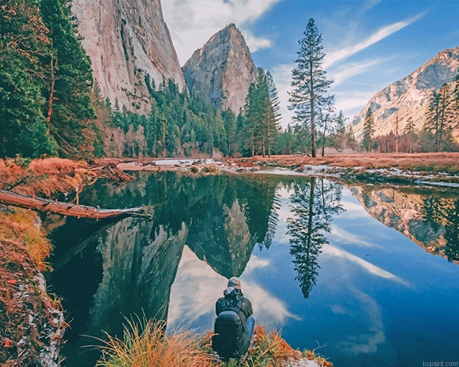 Yosemite Beautiful View California New Painting By Numberss.png