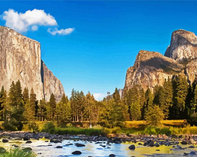 Yosemite National Park Landscape Painting By Numberss.png