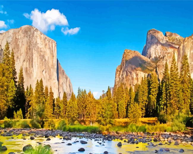 Yosemite National Park Paint By Numbers.png