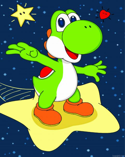 Yoshi Dinosaur Paint By Numbers.png