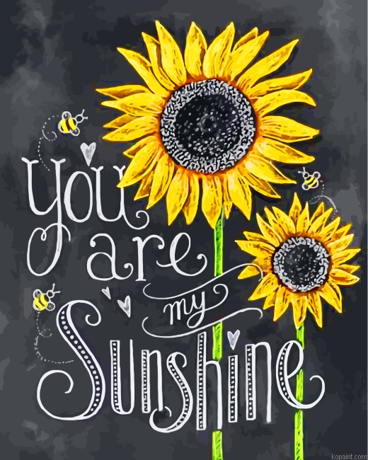 You Are My Sunshine Painting By Numberss.png