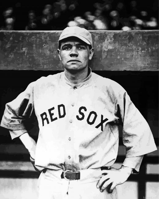Young Babe Ruth Paint By Numbers