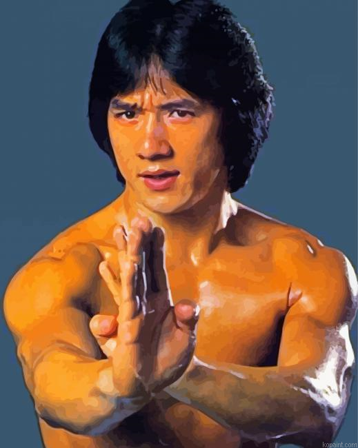 Young Jackie Chan Actor Painting By Numberss.png