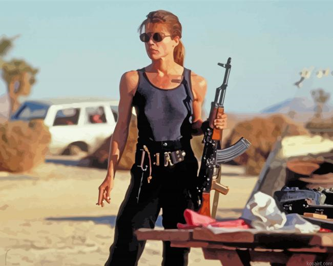 Young Linda Hamilton Painting By Numberss.png