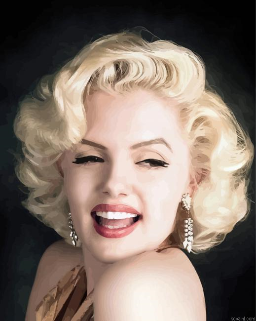 Young Marilyn Monroe Actress Painting By Numberss.png