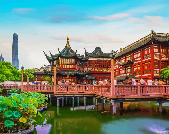 Yu Garden Shanghai China Painting By Numberss.png